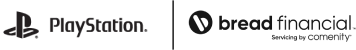 Sony and Bread Financial logos